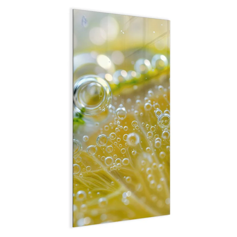 Magnettafel - Zitrone im Sprudel