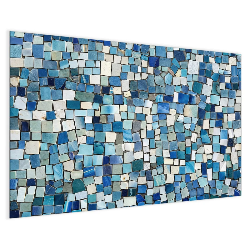 Magnettafel - Blaues Mosaik