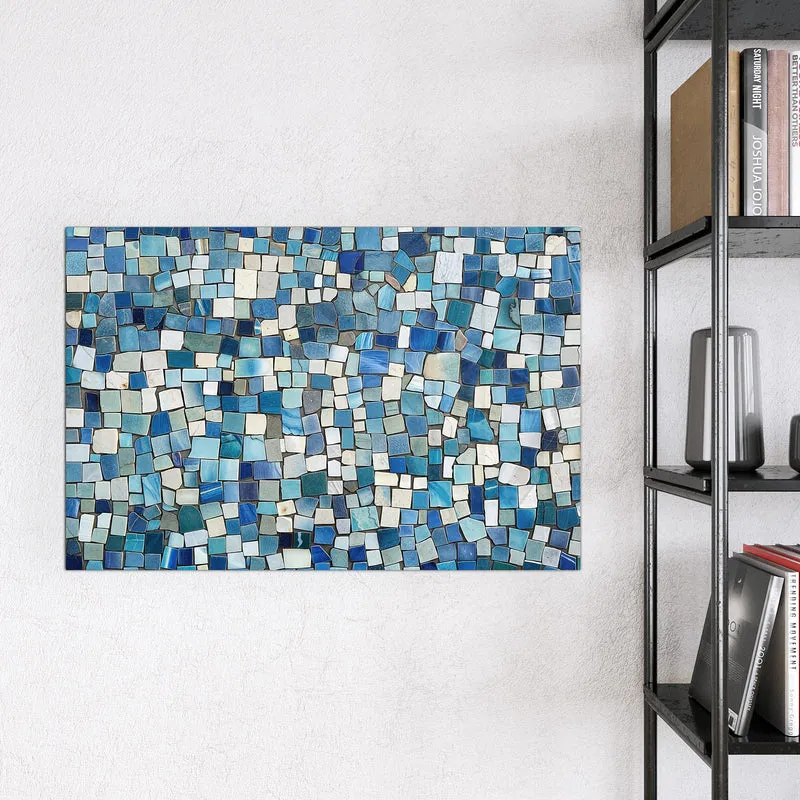 Magnettafel - Blaues Mosaik