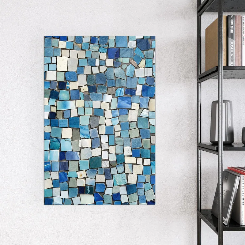 Magnettafel - Blaues Mosaik