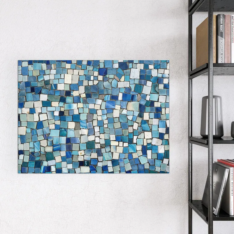 Magnettafel - Blaues Mosaik