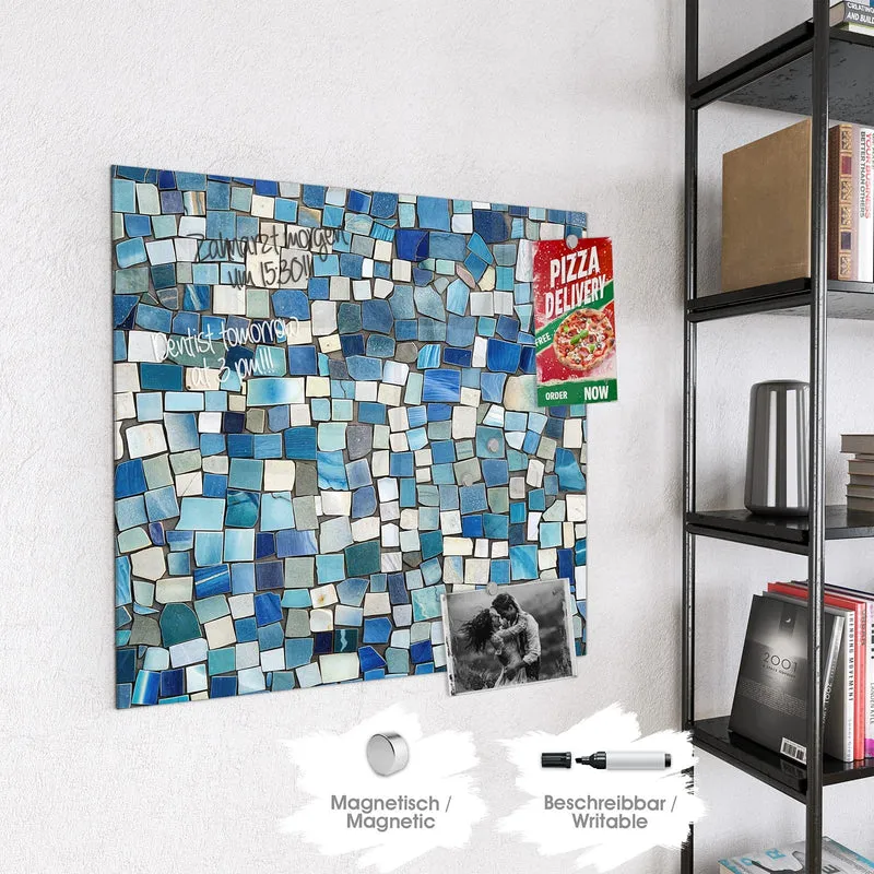 Magnettafel - Blaues Mosaik
