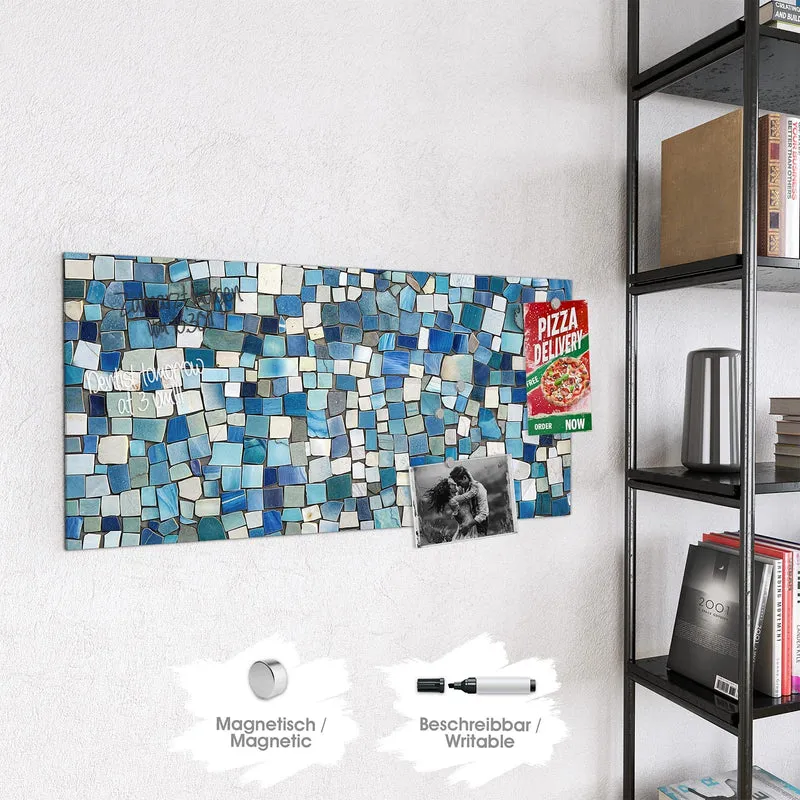 Magnettafel - Blaues Mosaik