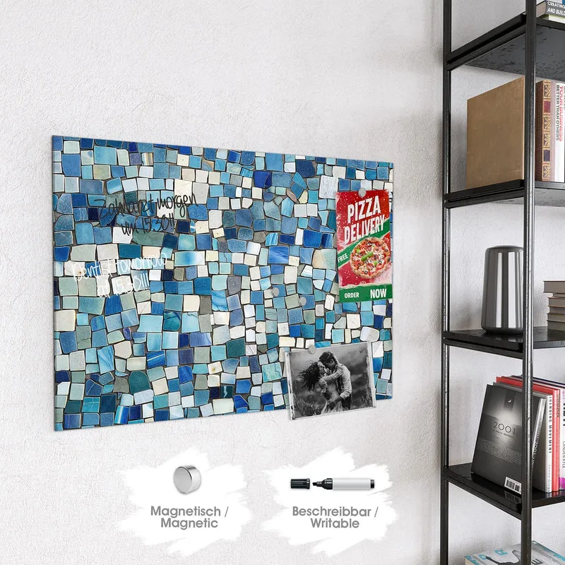 Magnettafel - Blaues Mosaik