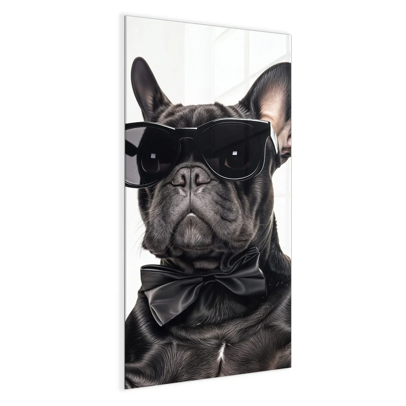 Magnettafel - Hund mit Sonnenbrille
