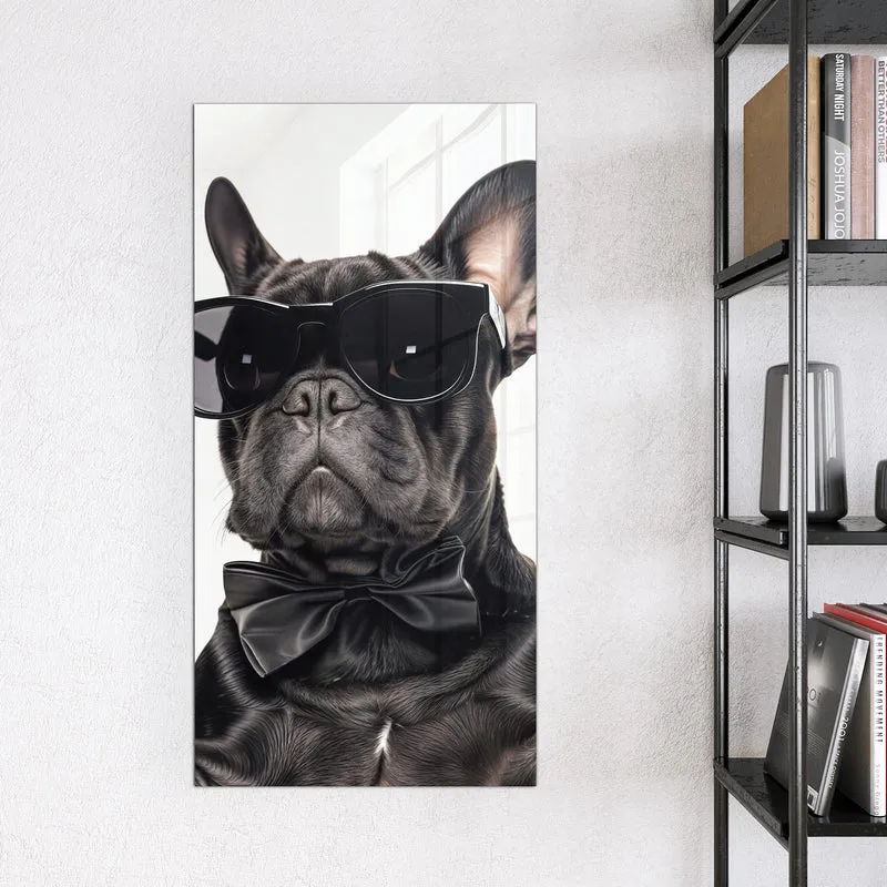 Magnettafel - Hund mit Sonnenbrille