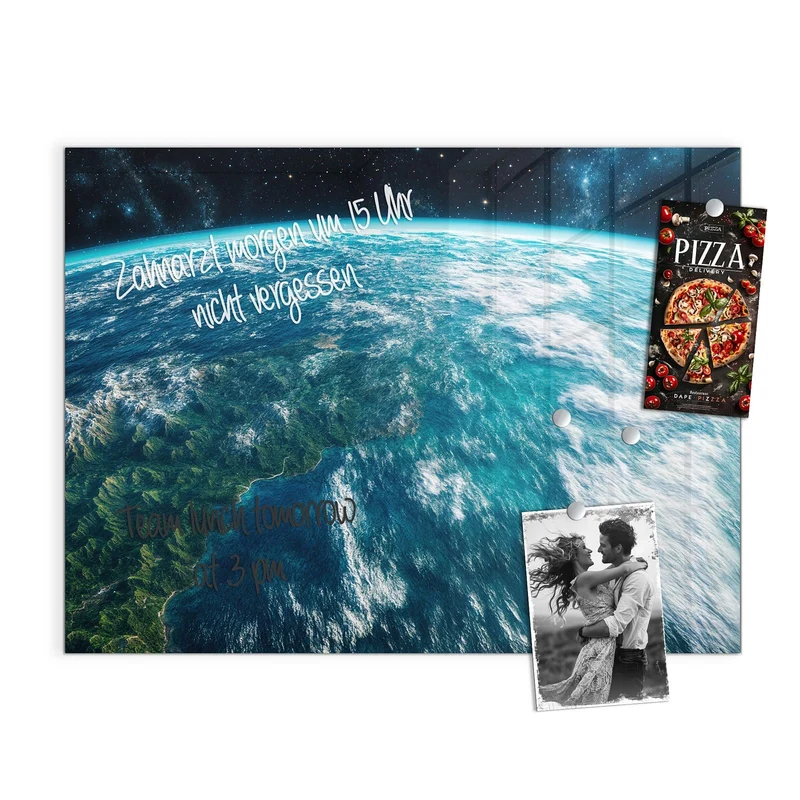 Magnettafel - Ozeane aus dem Orbit