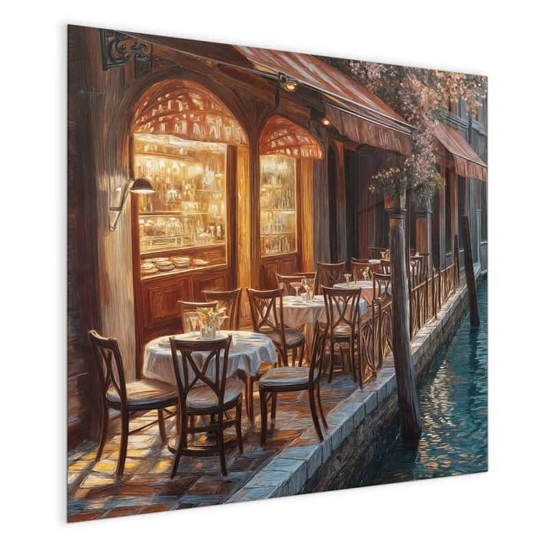 Magnettafel - Kanalcafé in Venedig