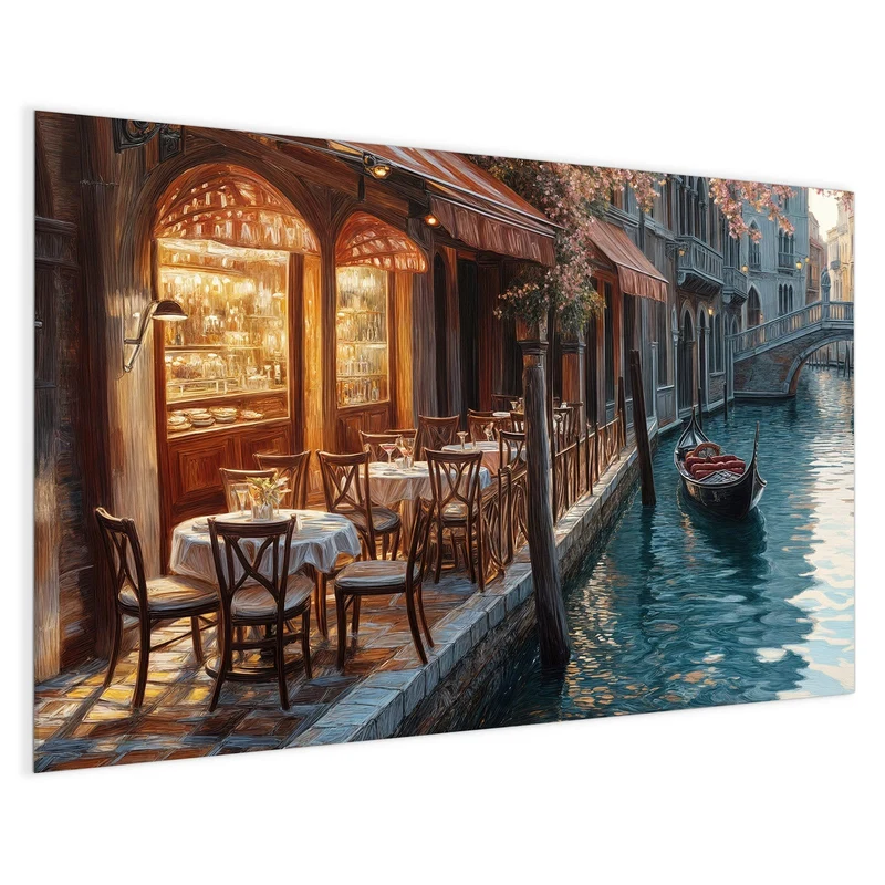 Magnettafel - Kanalcafé in Venedig