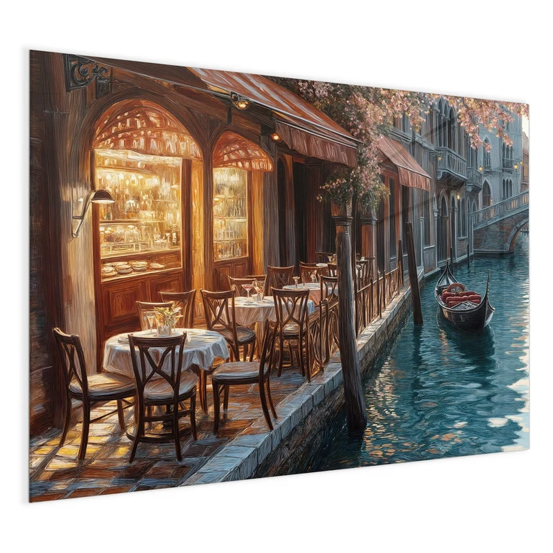 Magnettafel - Kanalcafé in Venedig