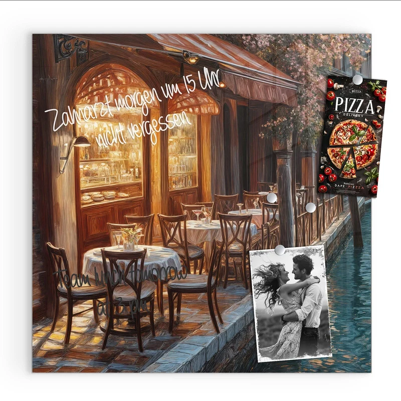 Magnettafel - Kanalcafé in Venedig