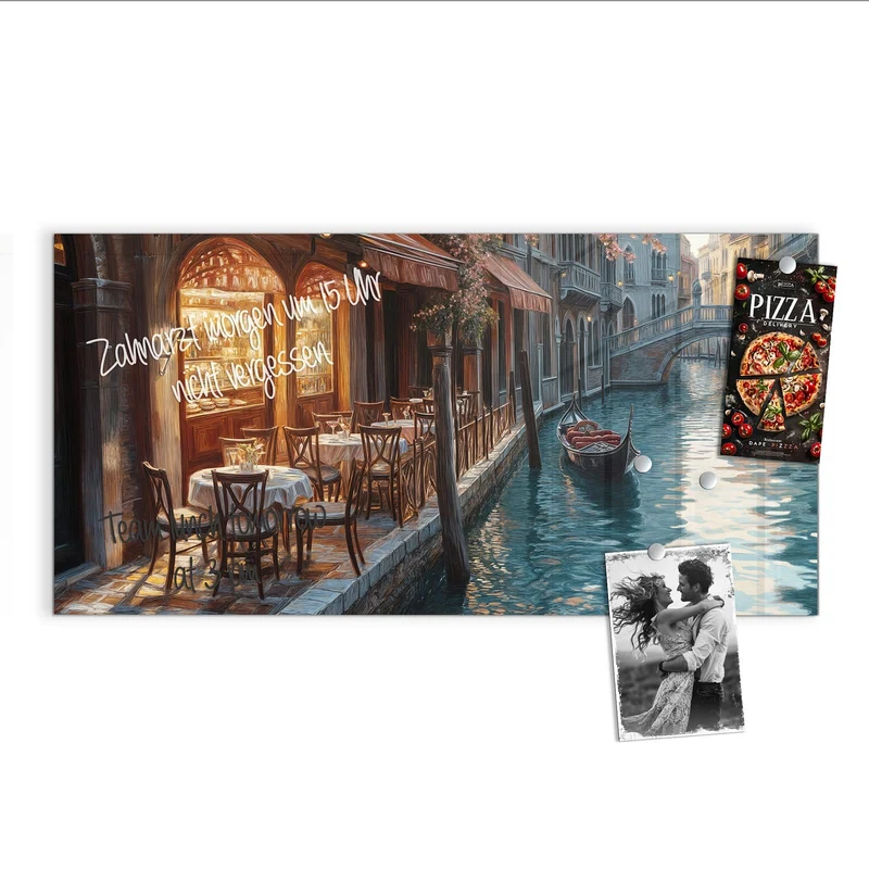 Magnettafel - Kanalcafé in Venedig