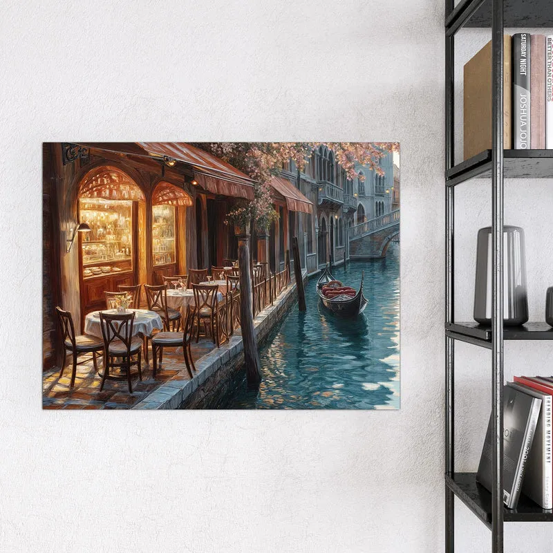 Magnettafel - Kanalcafé in Venedig