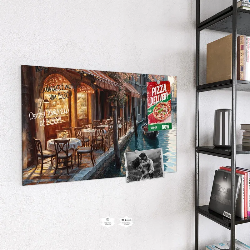 Magnettafel - Kanalcafé in Venedig