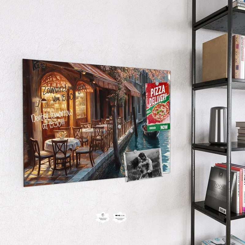 Magnettafel - Kanalcafé in Venedig