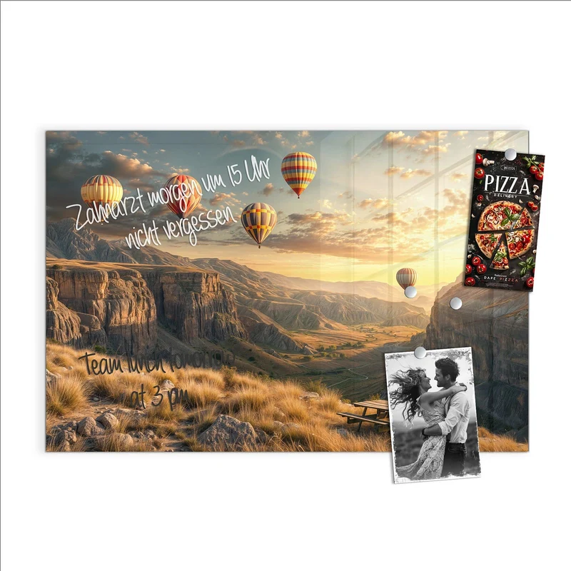 Magnettafel - Heißluftballons