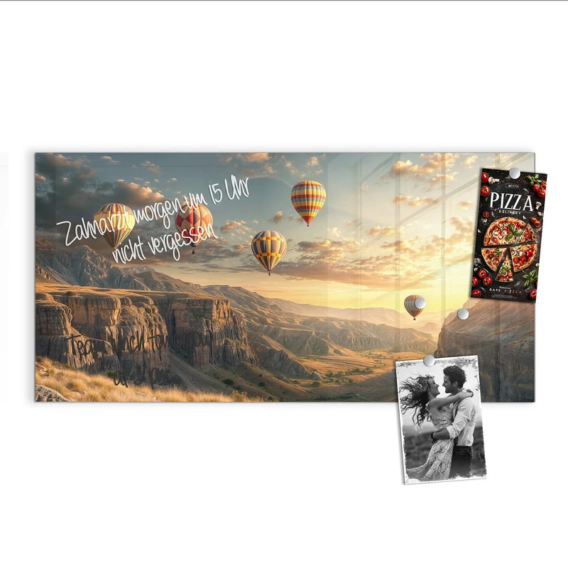 Magnettafel - Heißluftballons