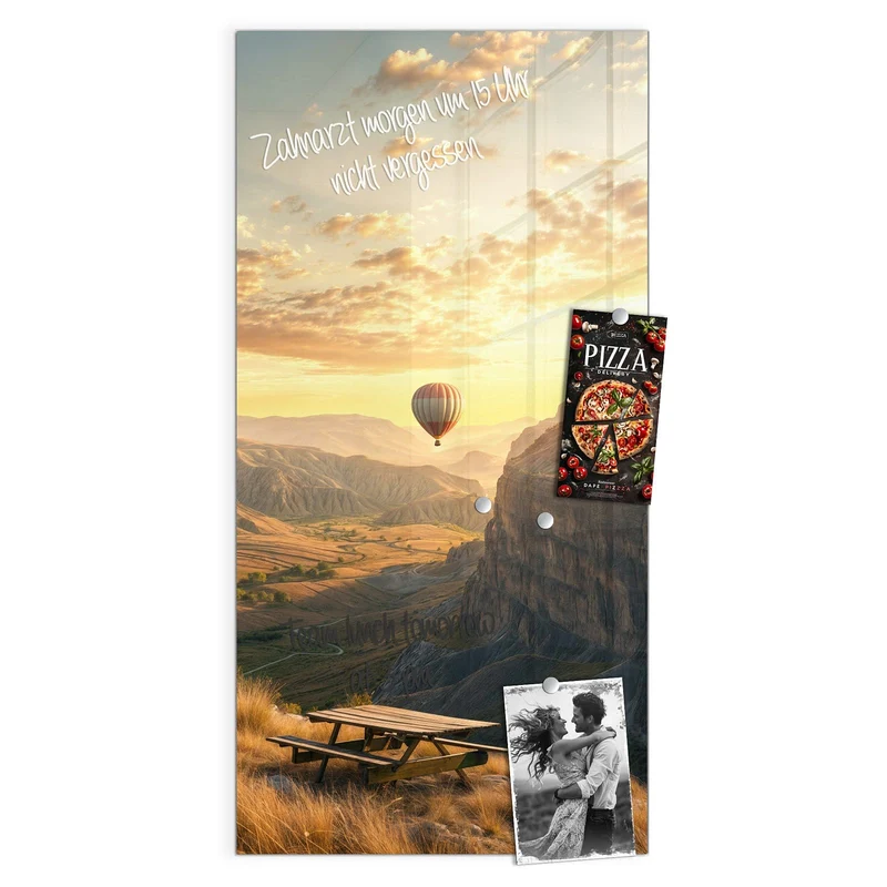 Magnettafel - Heißluftballons