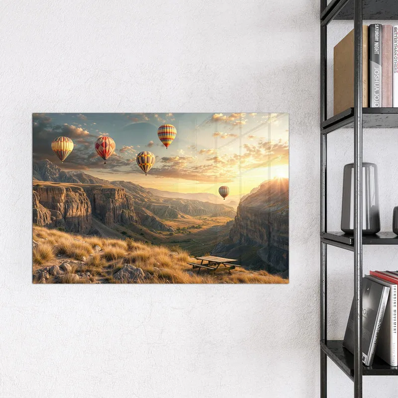 Magnettafel - Heißluftballons