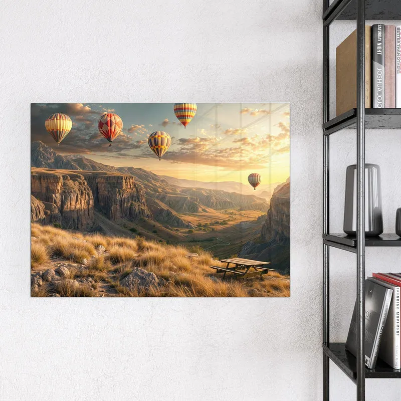 Magnettafel - Heißluftballons