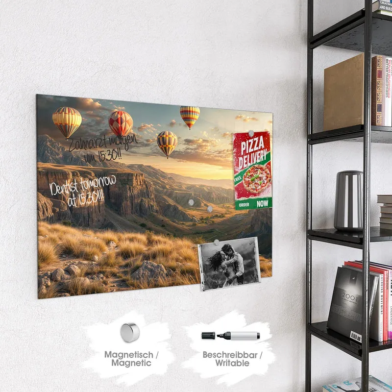 Magnettafel - Heißluftballons