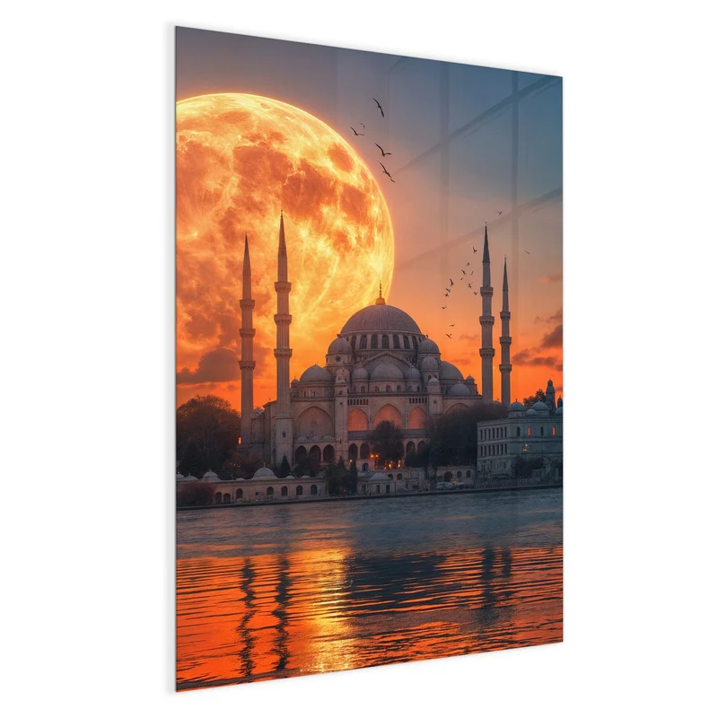 Magnettafel - Mond über der Moschee