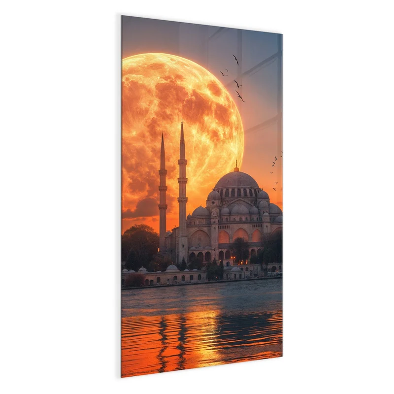 Magnettafel - Mond über der Moschee