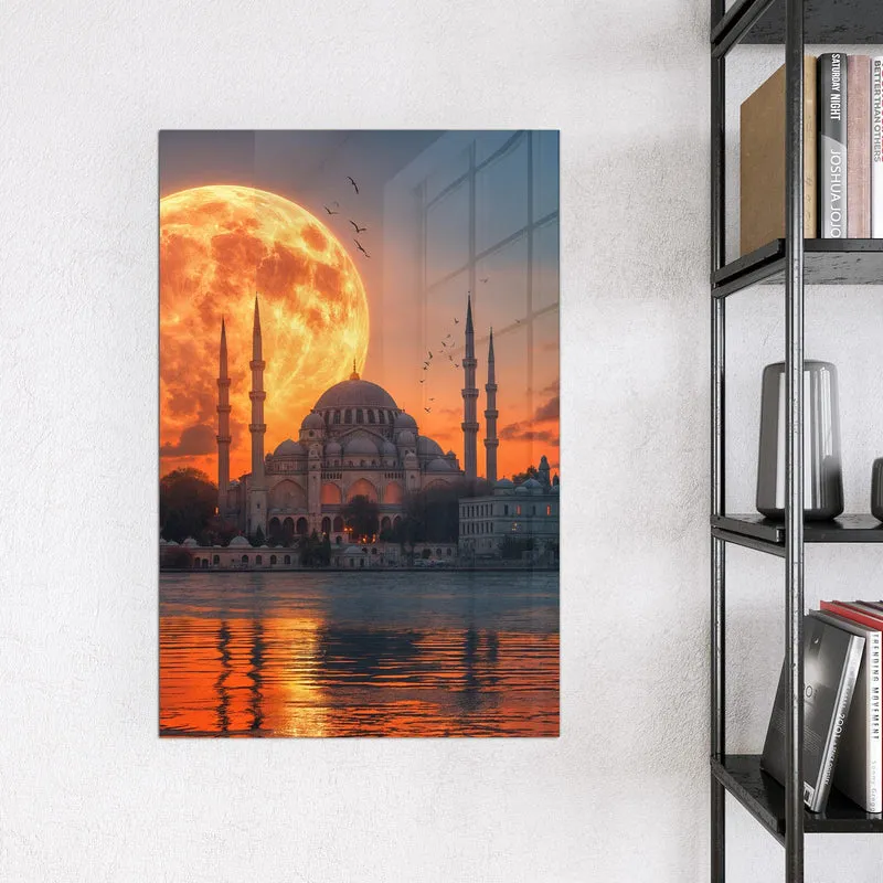 Magnettafel - Mond über der Moschee