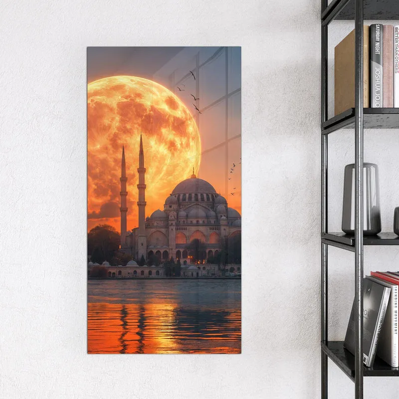 Magnettafel - Mond über der Moschee