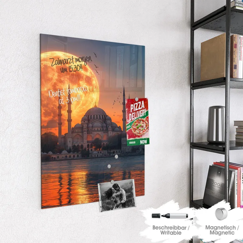 Magnettafel - Mond über der Moschee