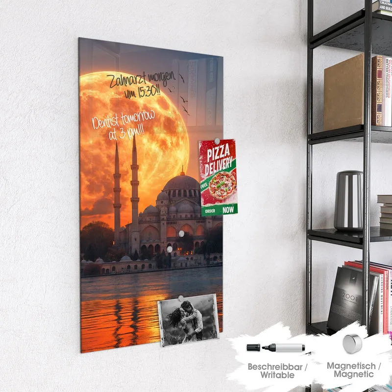 Magnettafel - Mond über der Moschee