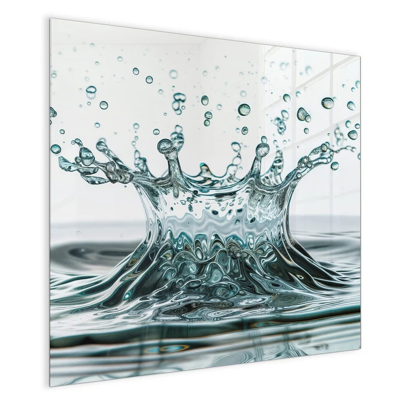Magnettafel - Spritzende Wasserkrone