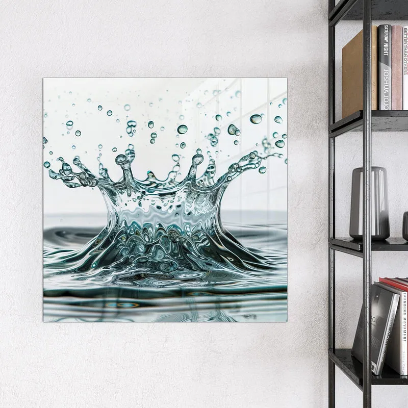 Magnettafel - Spritzende Wasserkrone