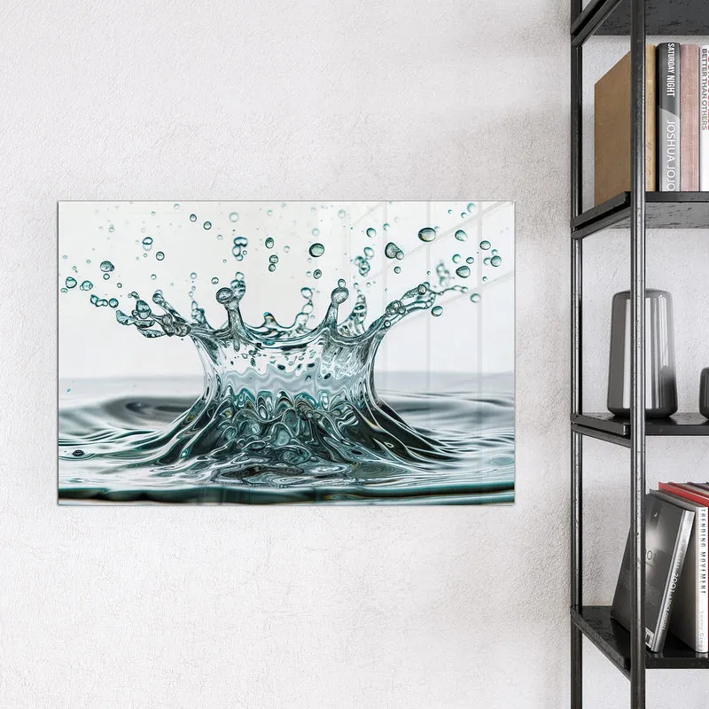 Magnettafel - Spritzende Wasserkrone