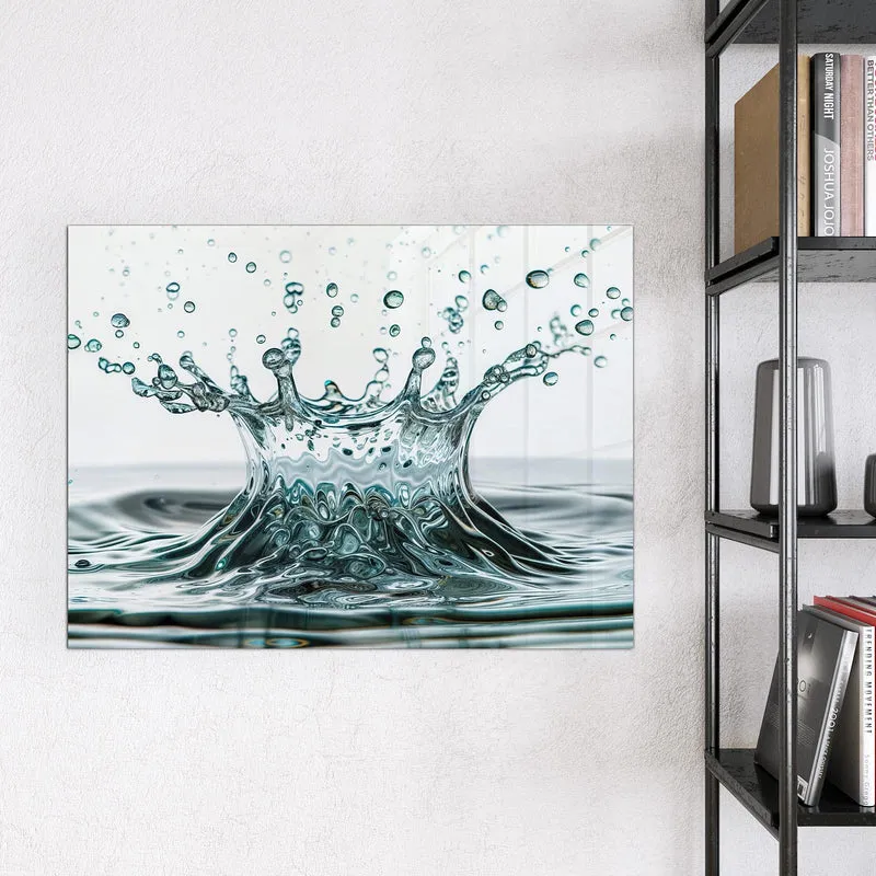 Magnettafel - Spritzende Wasserkrone