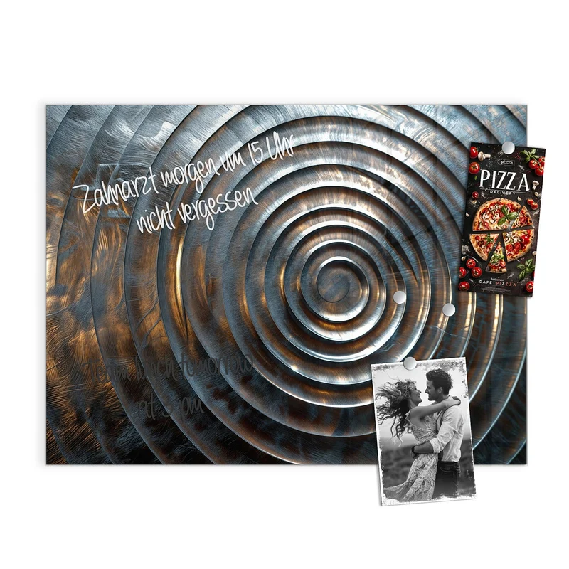 Magnettafel - Metallringe
