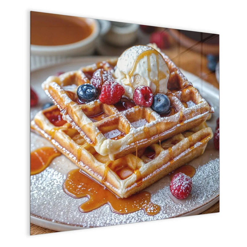 Magnettafel - Belgische Waffeln