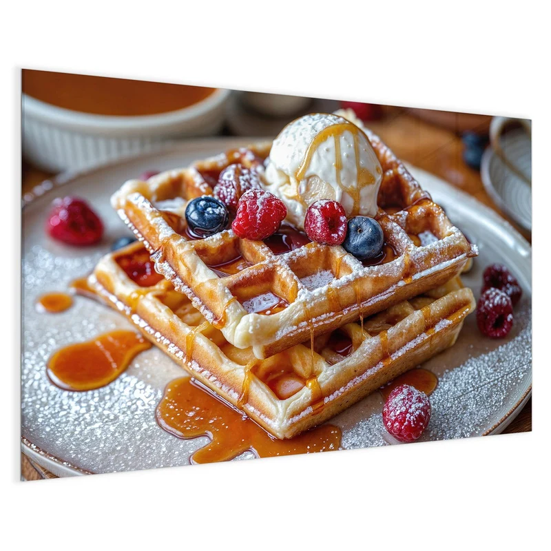 Magnettafel - Belgische Waffeln