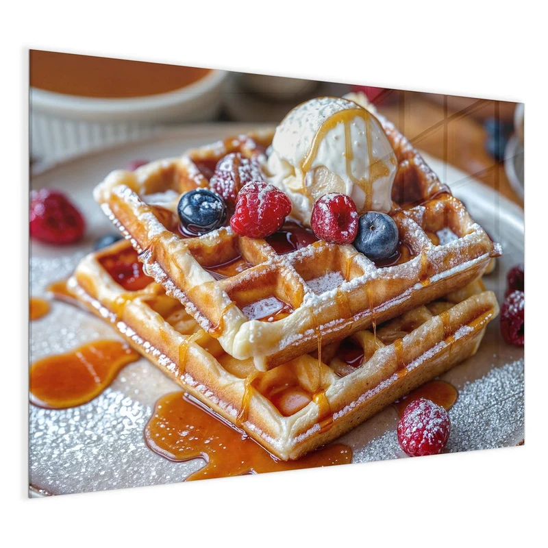 Magnettafel - Belgische Waffeln