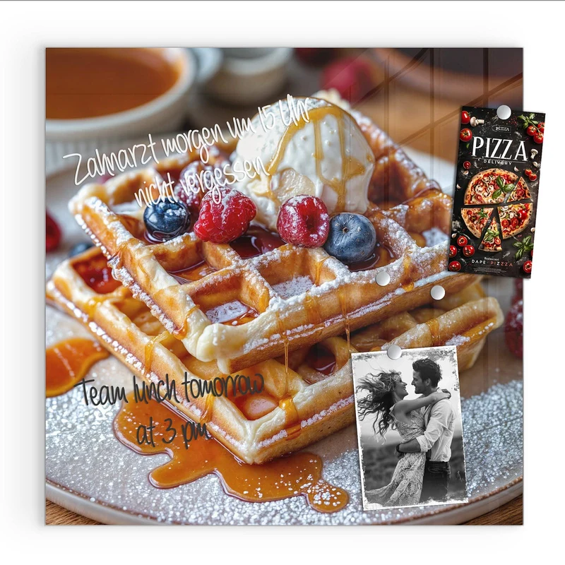 Magnettafel - Belgische Waffeln