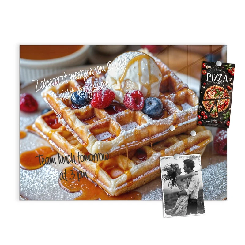 Magnettafel - Belgische Waffeln