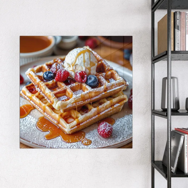 Magnettafel - Belgische Waffeln
