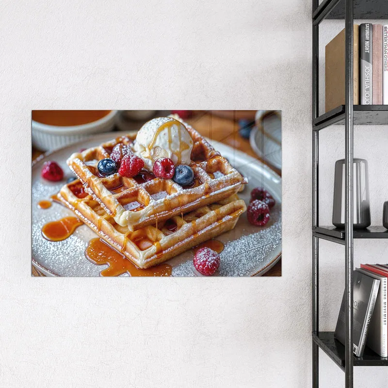 Magnettafel - Belgische Waffeln