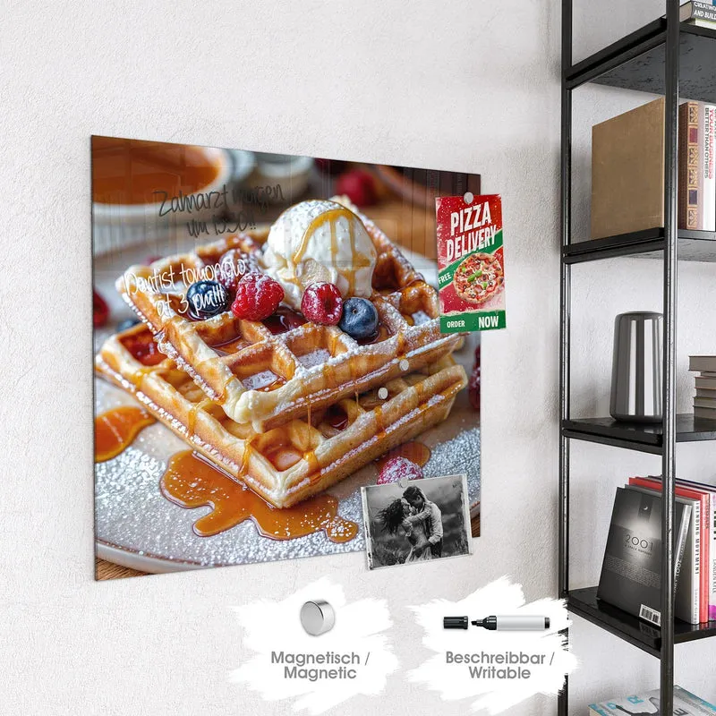 Magnettafel - Belgische Waffeln