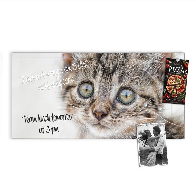 Magnettafel - Neugieriges Katzenjunges