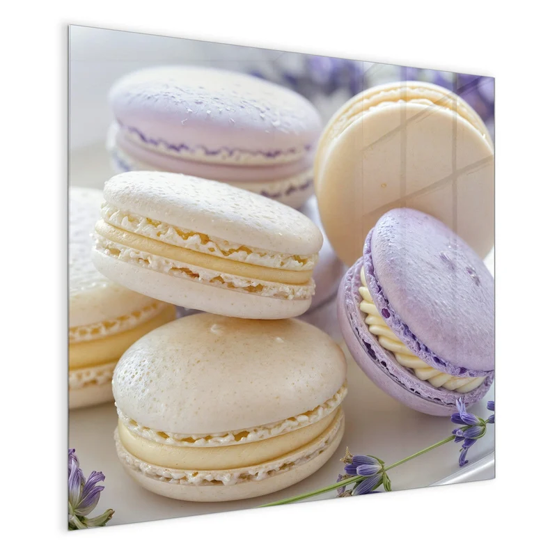 Magnettafel - Lavendel Macarons