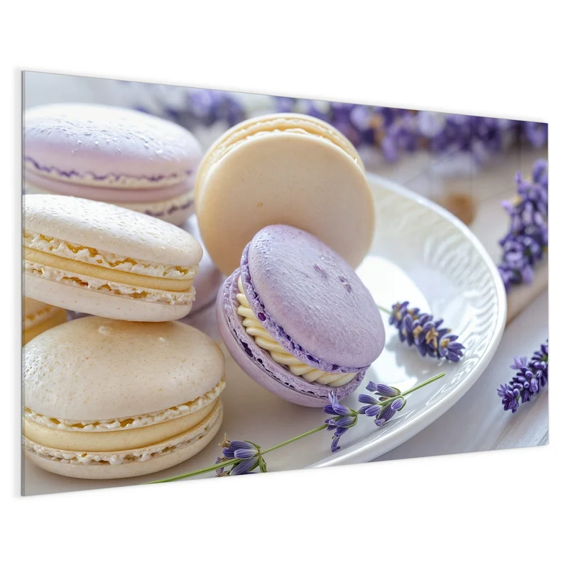 Magnettafel - Lavendel Macarons