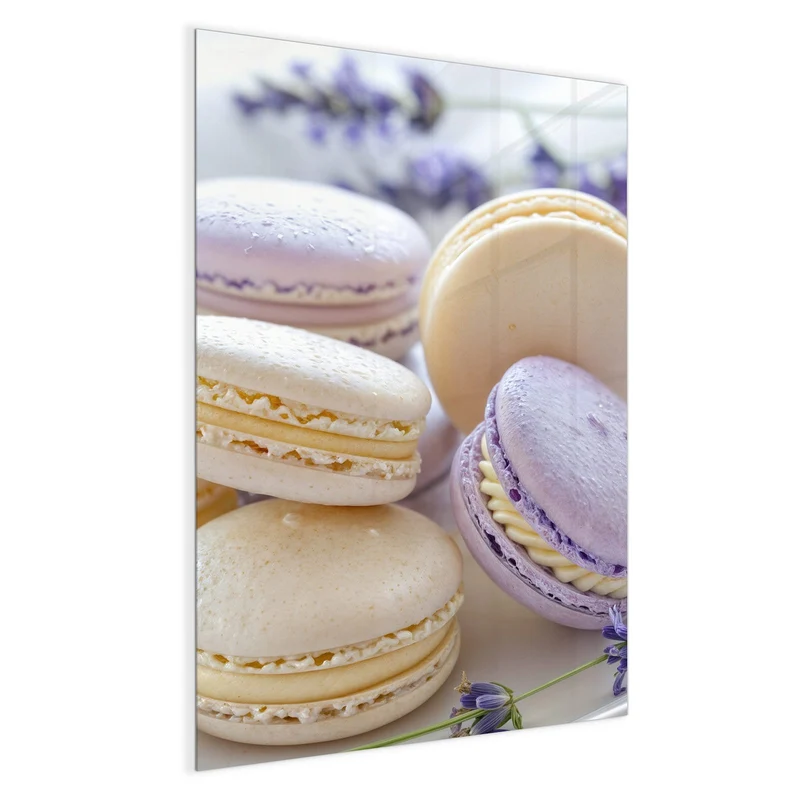 Magnettafel - Lavendel Macarons