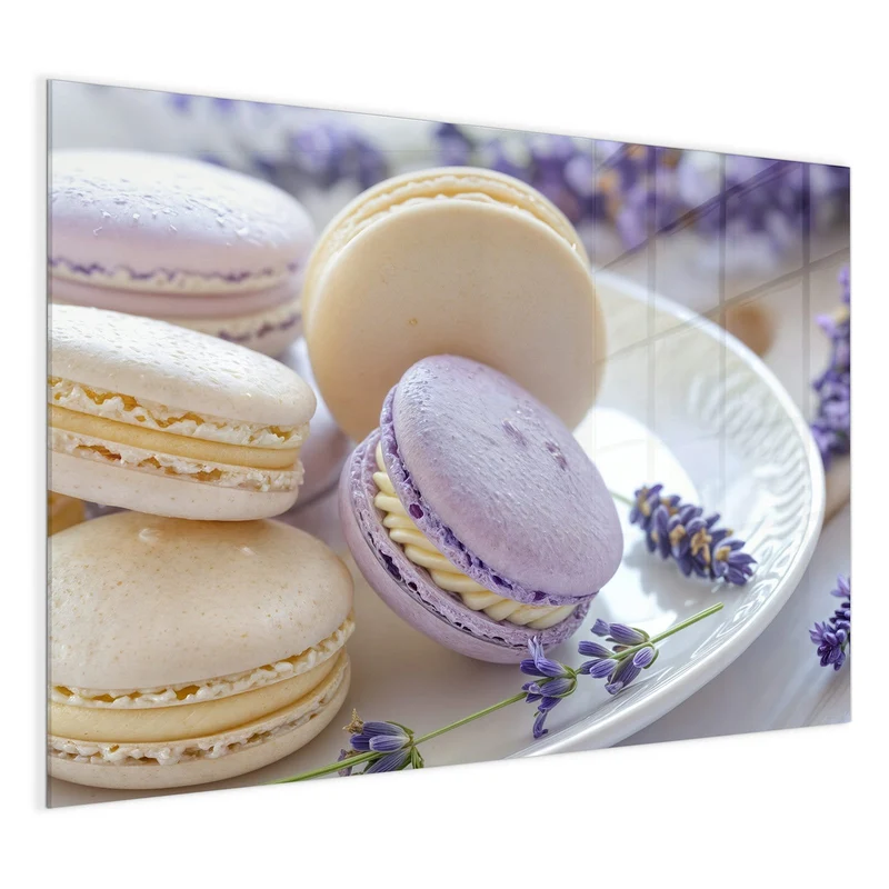 Magnettafel - Lavendel Macarons