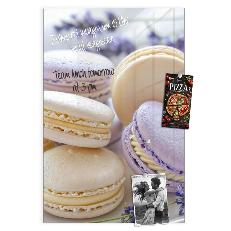 Magnettafel - Lavendel Macarons